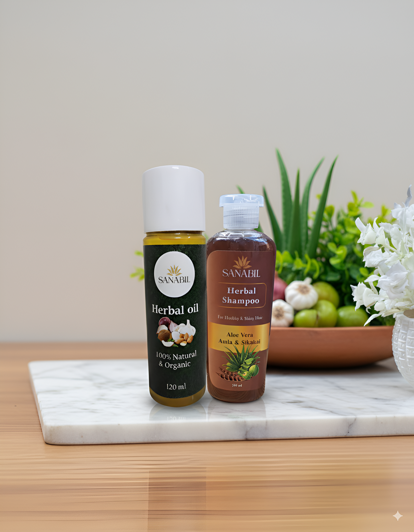 Herbal Hair Care Combo ( Oil + Shampoo)